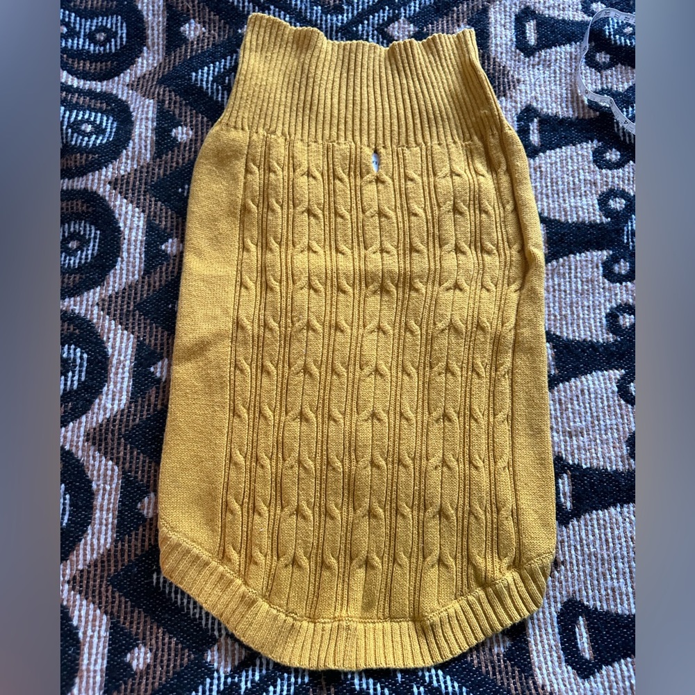 St. John Dog Sweater Mustard size M
